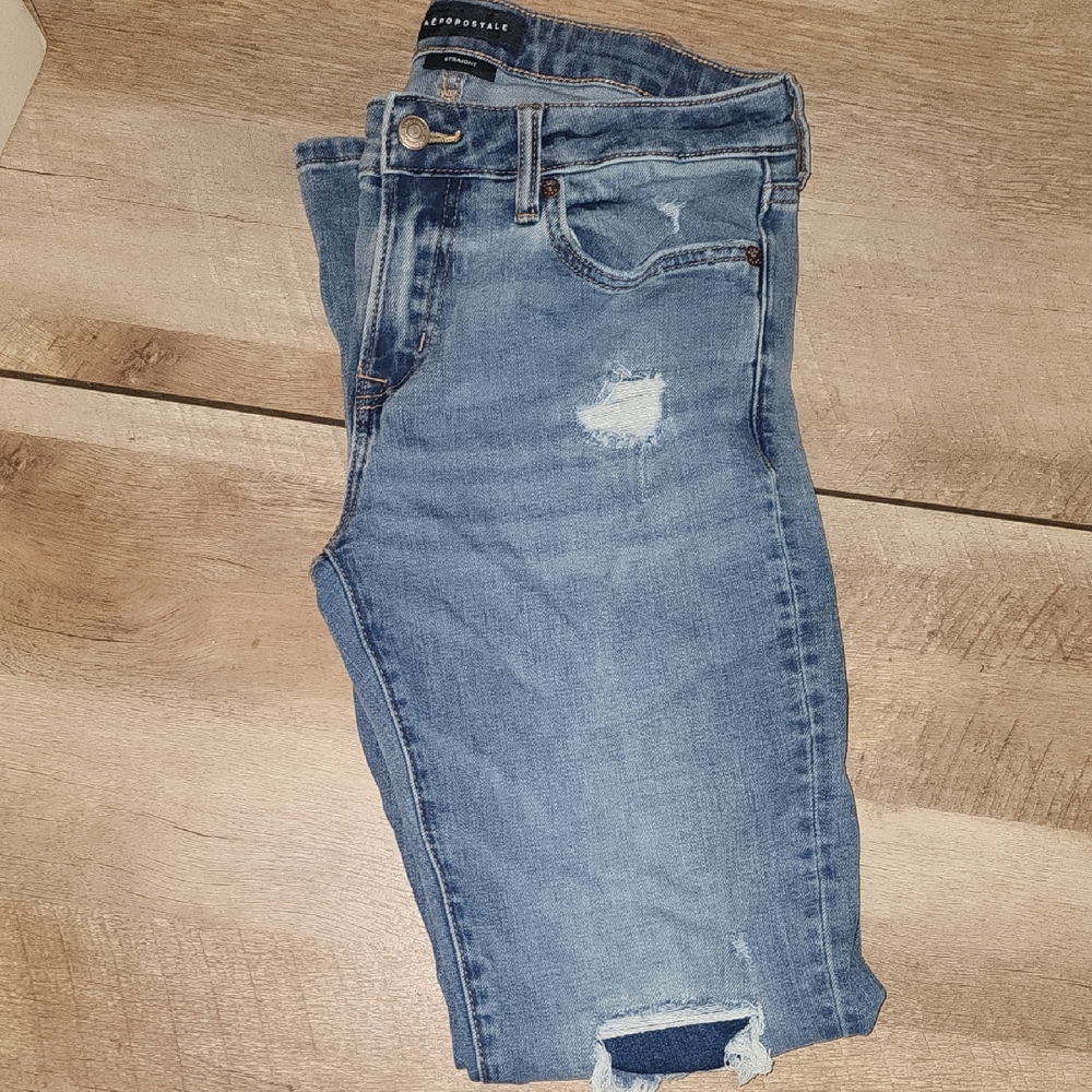 Aeropostale Men's Straight Blue Jeans